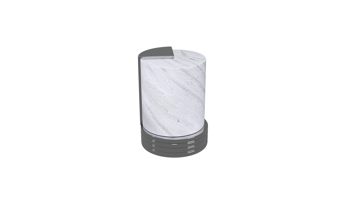 M1 White Marble Knob